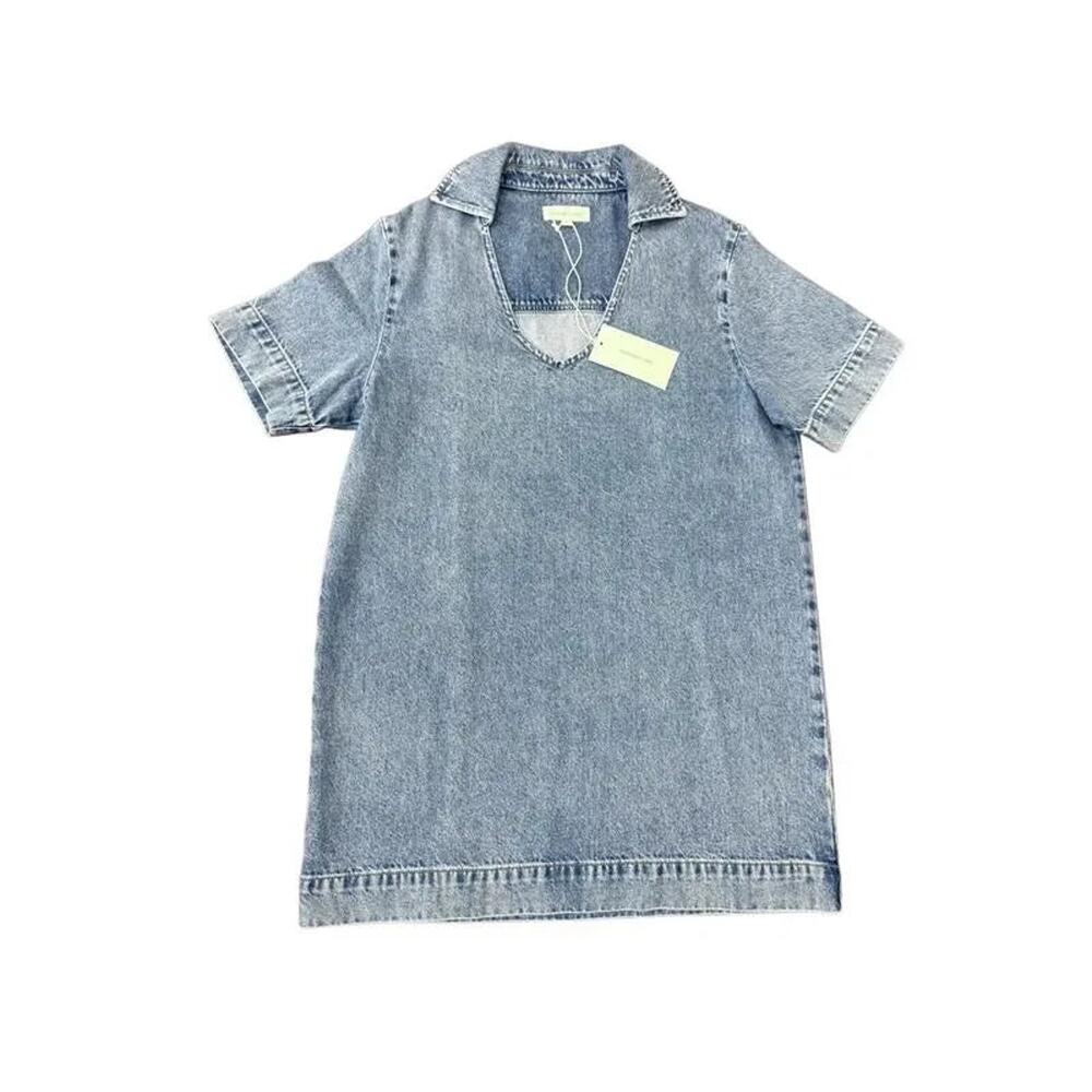 Assembly Label Genevieve Denim Mini Dress Light Blue